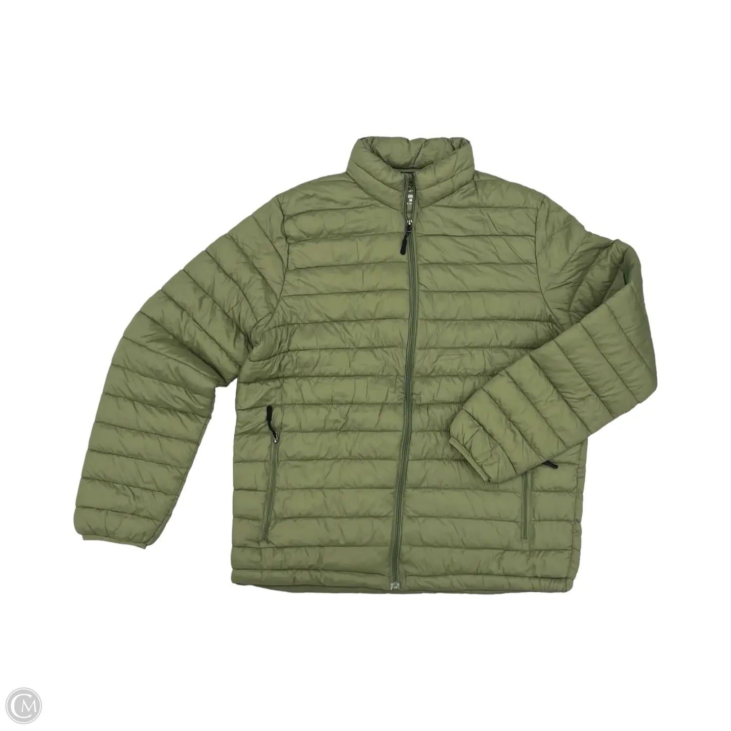 Jacket Puffer & Quilted By Clothes Mentor In Green, Size: M