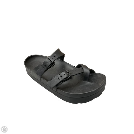 Sandals Flats By Cmf In Black, Size: 8.5