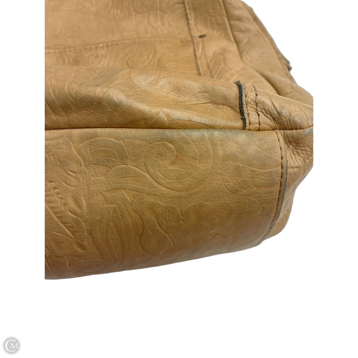 Handbag Leather By Clothes Mentor, Size: Medium