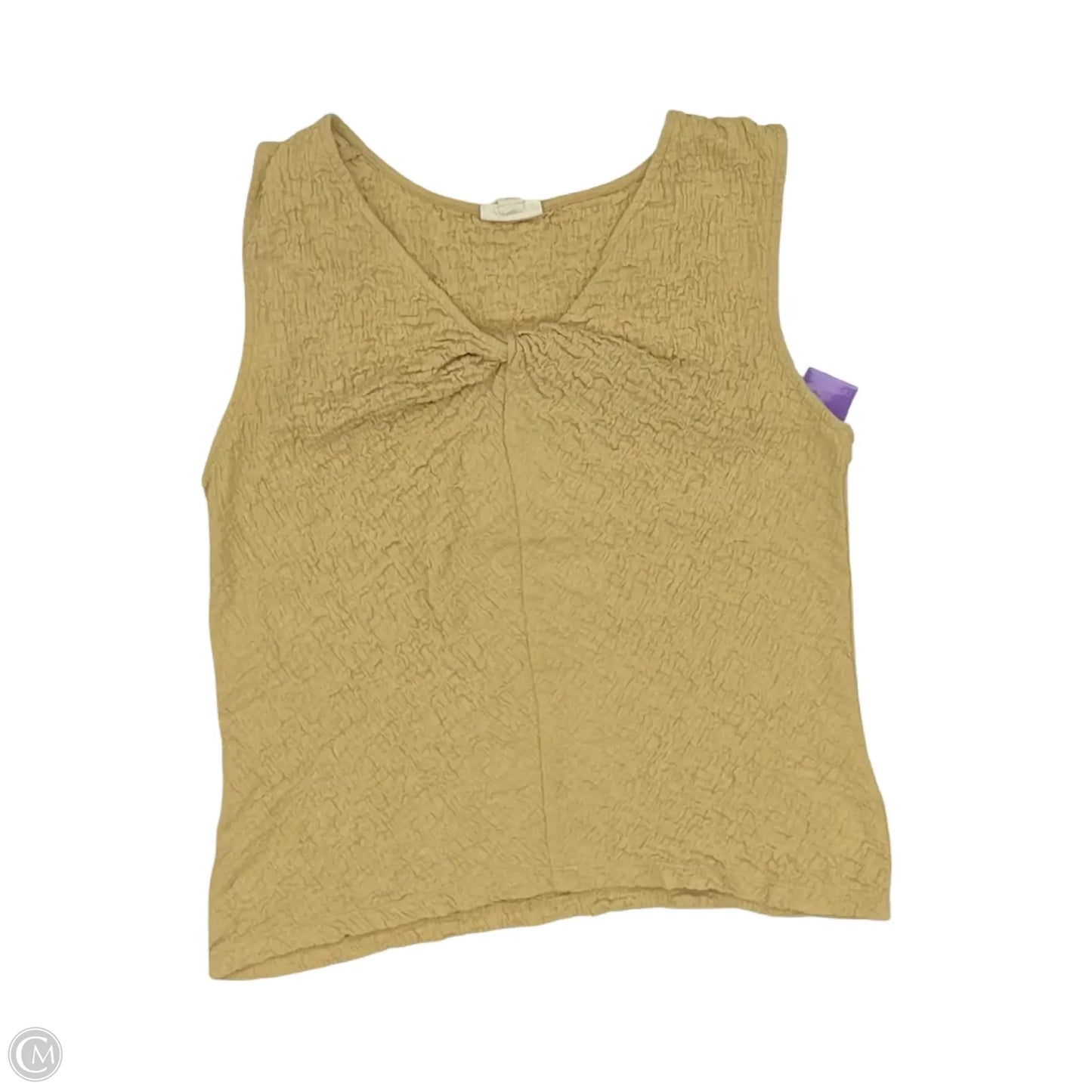Blouse Sleeveless By Ana In Tan, Size: M