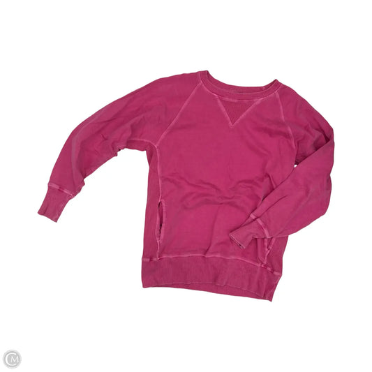 Sweatshirt Crewneck By Zenana In Pink, Size: M