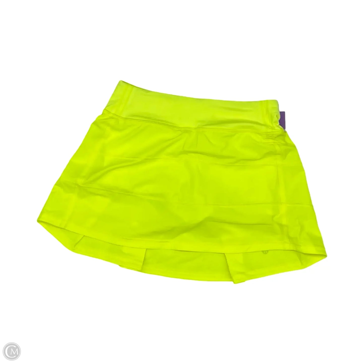 Athletic Skort By Lululemon In Yellow, Size: Xs