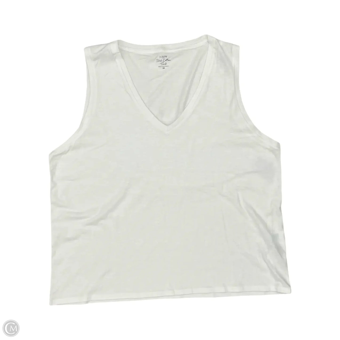 Tank Top By J. Crew In White, Size: 2x