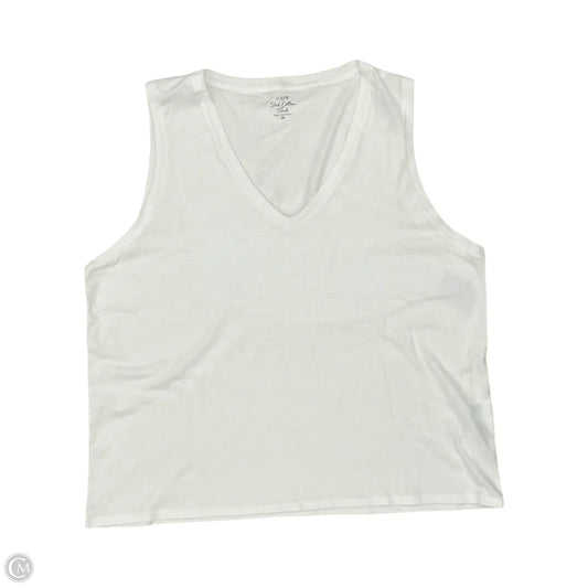 Tank Top By J. Crew In White, Size: 2x