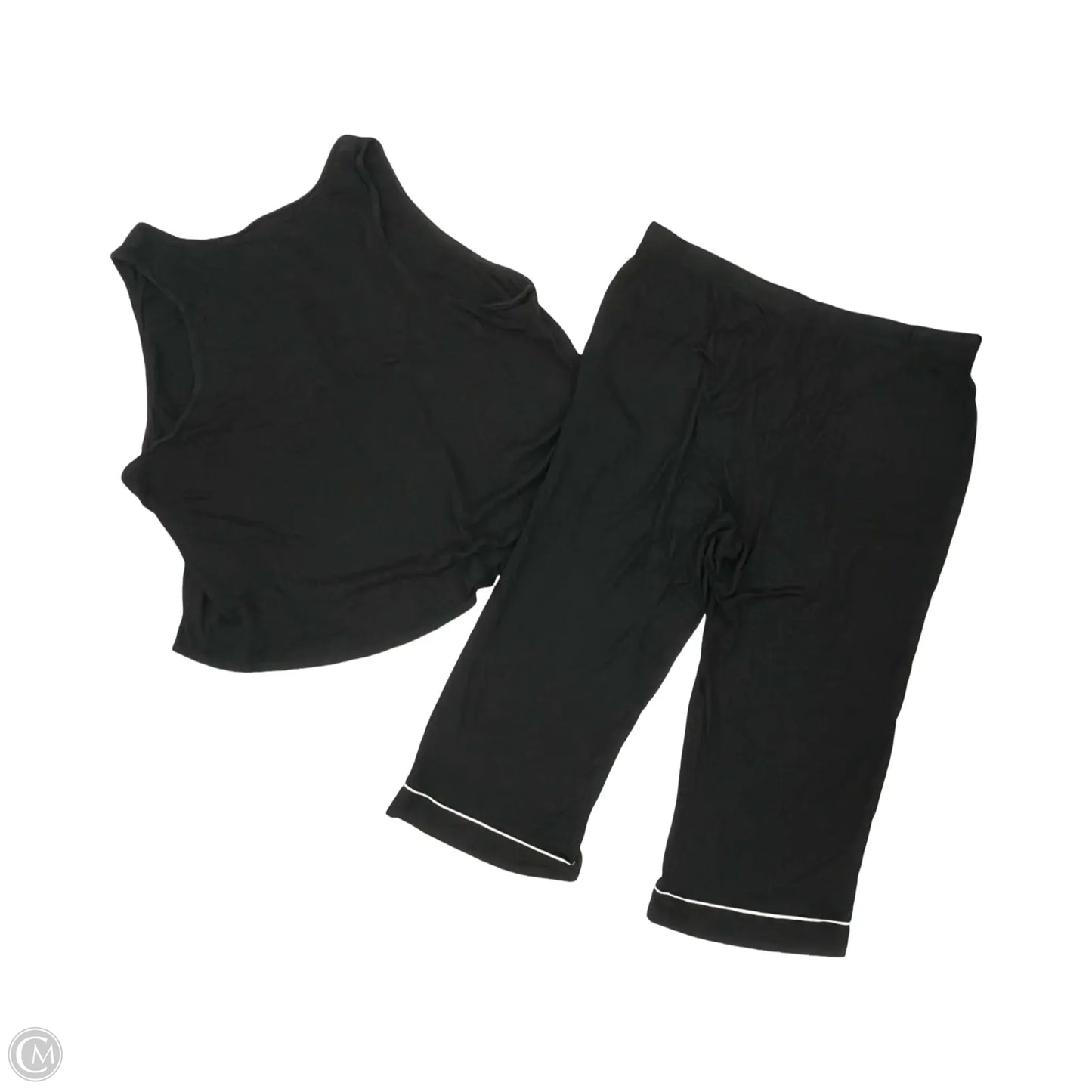 Pajamas 2pc By Auden In Black & White, Size: 3x