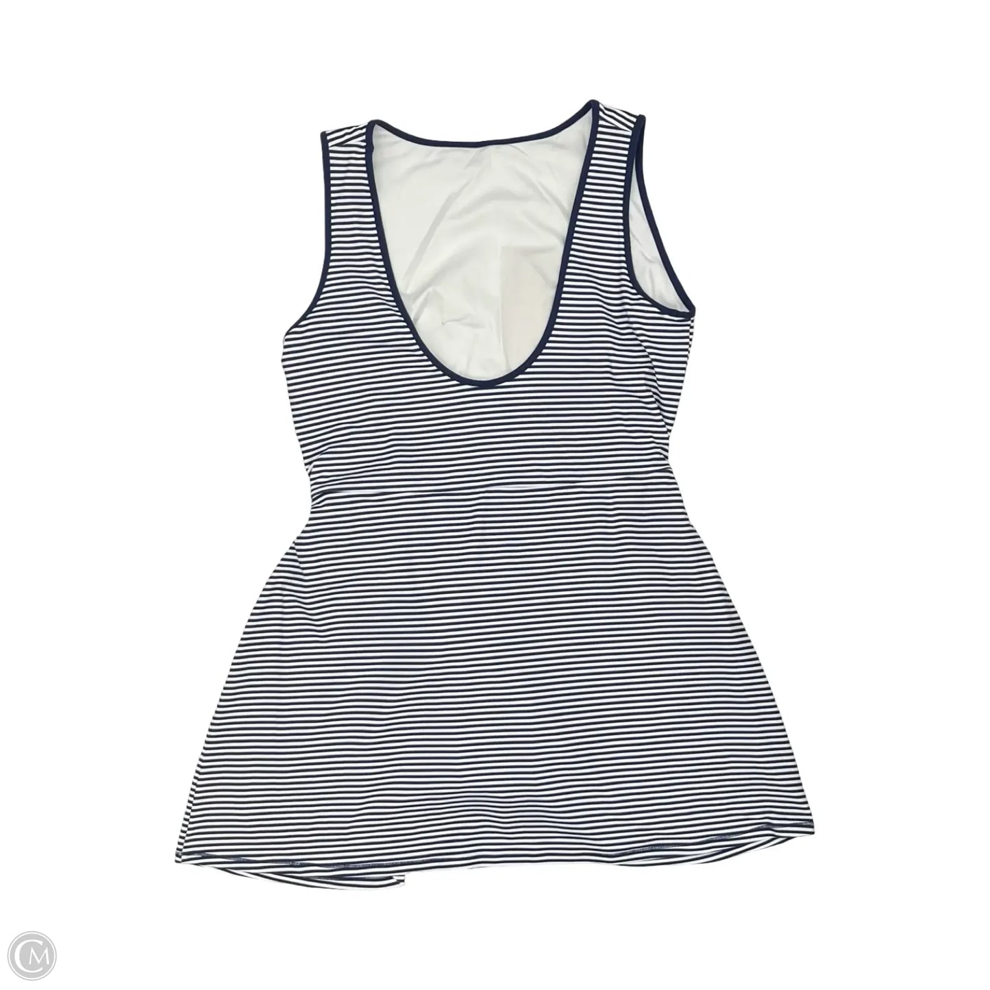 Athletic Dress By Ypb In Blue & Cream, Size: Xxl