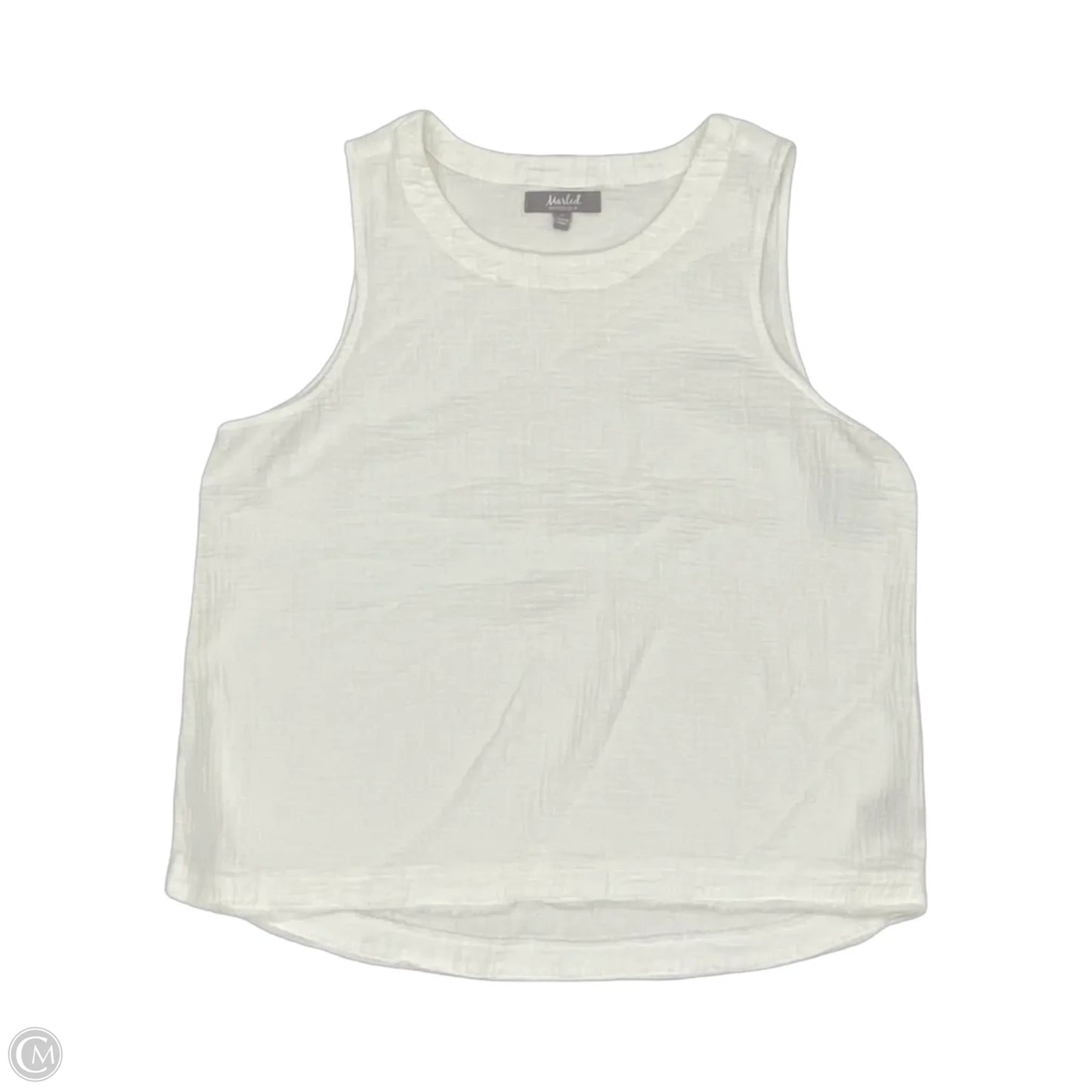Blouse Sleeveless By Marled In White, Size: Xl