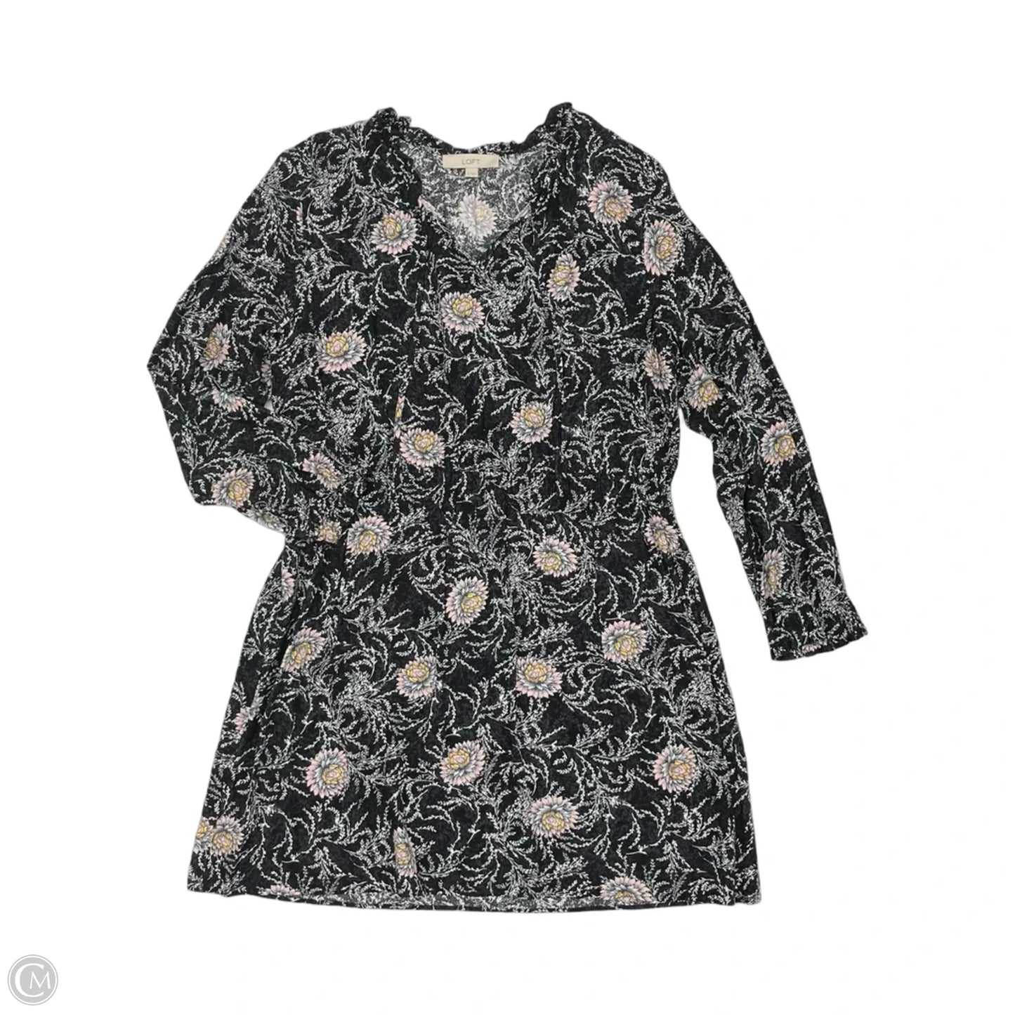 Dress Casual Short By Loft In Floral Print, Size: Xl