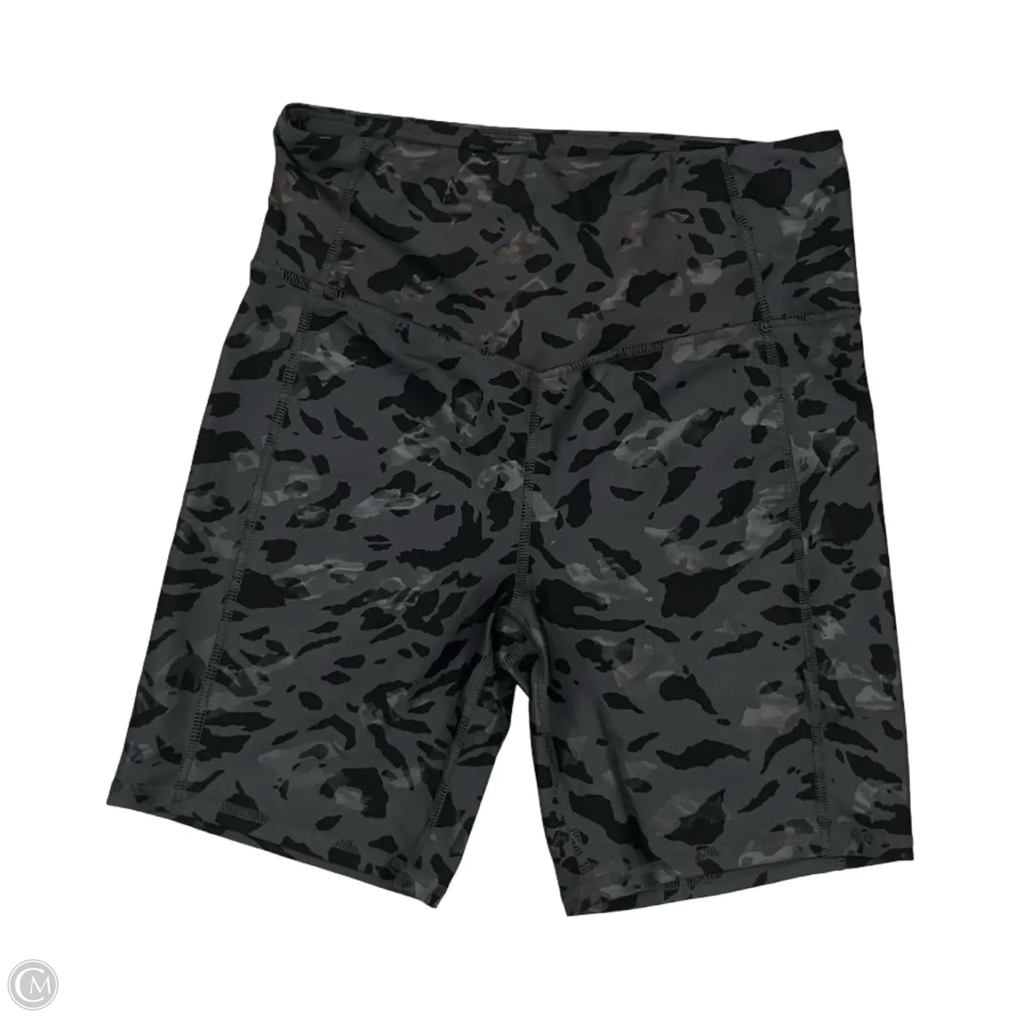 Athletic Shorts By Cmf In Black & Grey, Size: L