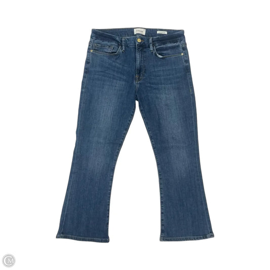 Jeans Boot Cut By Frame In Blue Denim, Size: 12