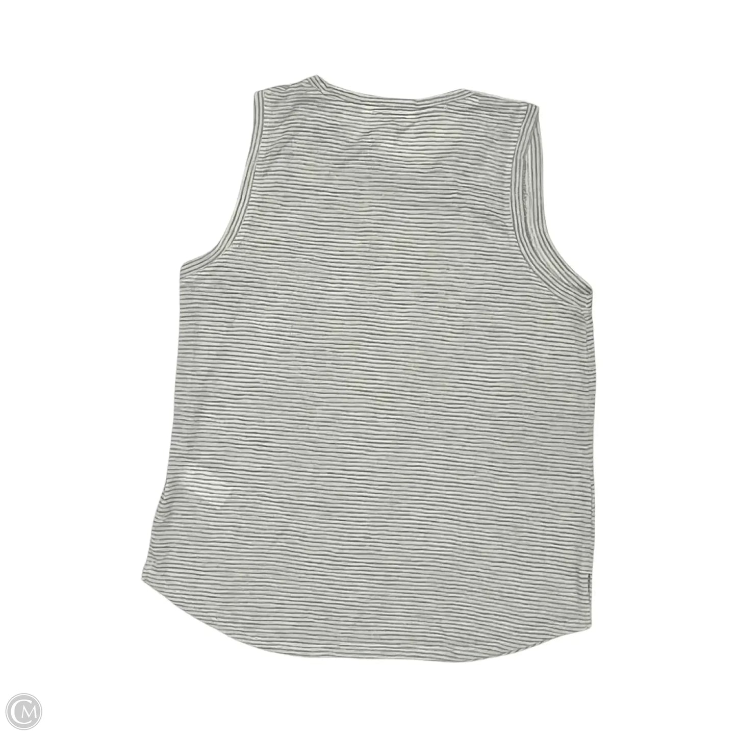 Athletic Tank Top By Athleta In Grey & White, Size: L
