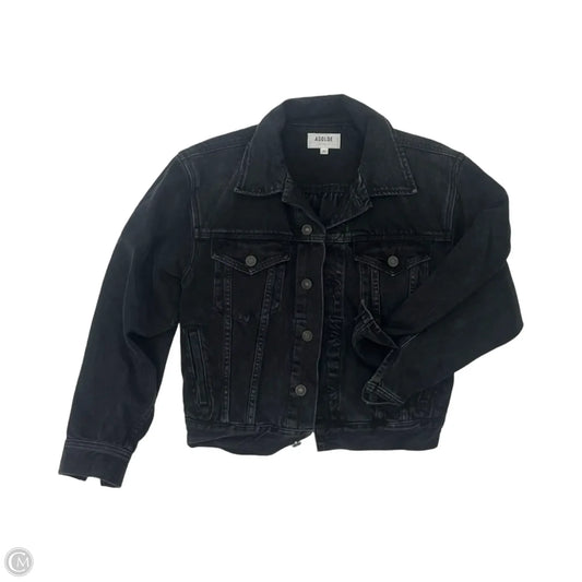 Jacket Denim By Agolde In Black Denim, Size: Xs