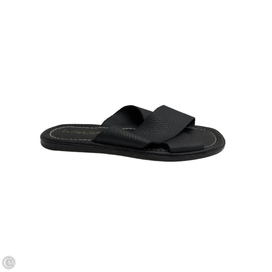 Sandals Flats By Clothes Mentor In Black, Size: 9