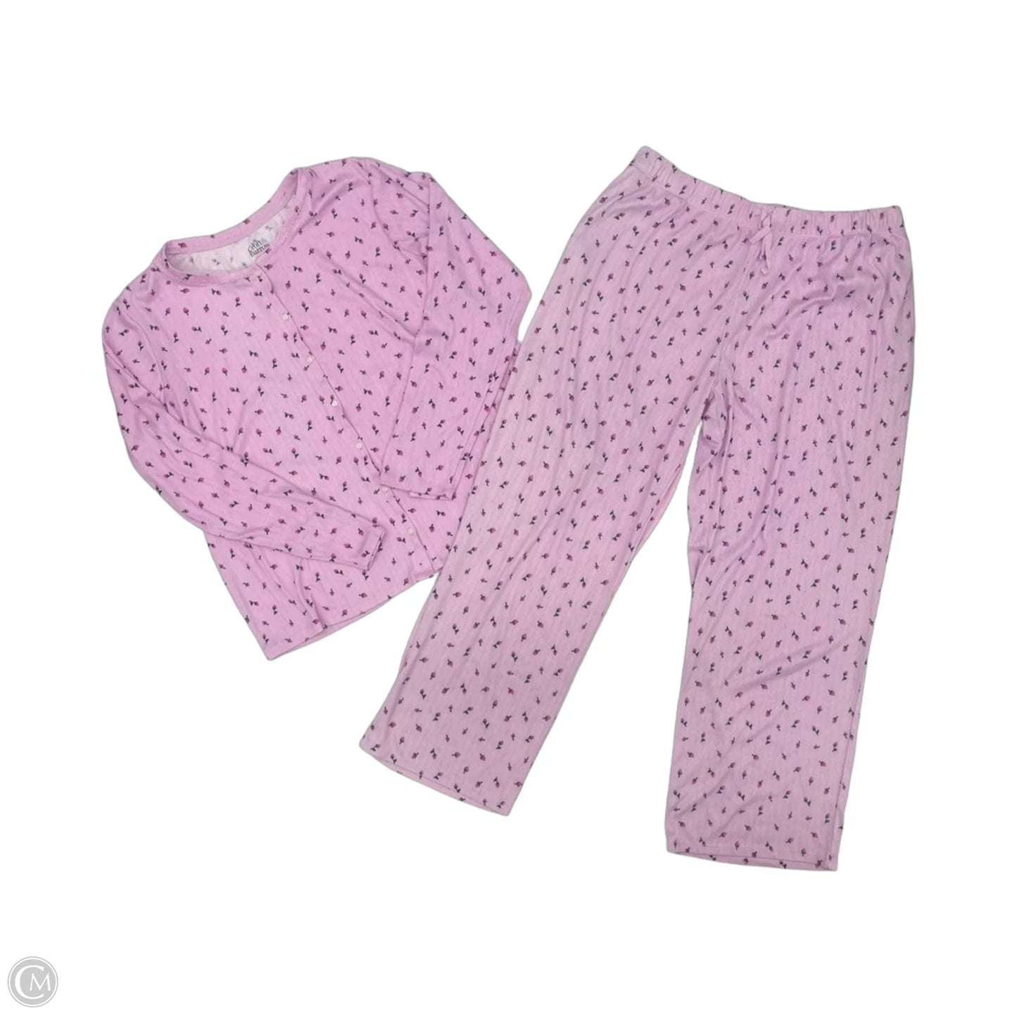 Pajamas 2pc By Croft And Barrow In Floral Print, Size: Xl