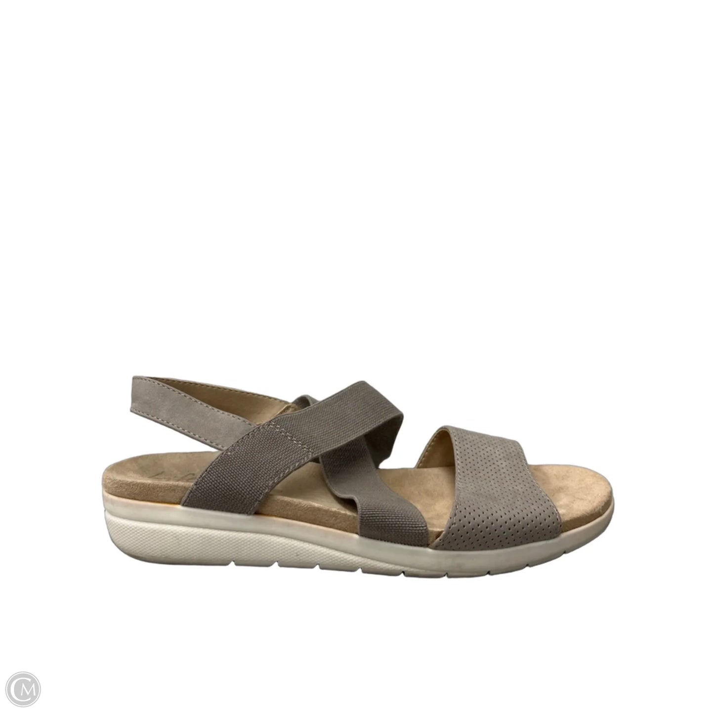Sandals Flats By Life Stride In Grey, Size: 8.5