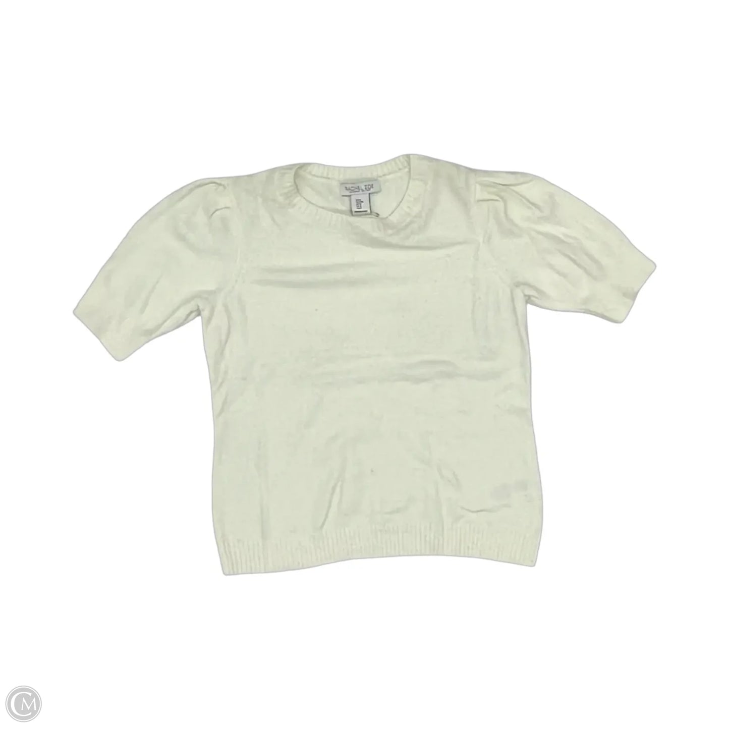 Sweater Short Sleeve By Rachel Zoe In Cream, Size: M
