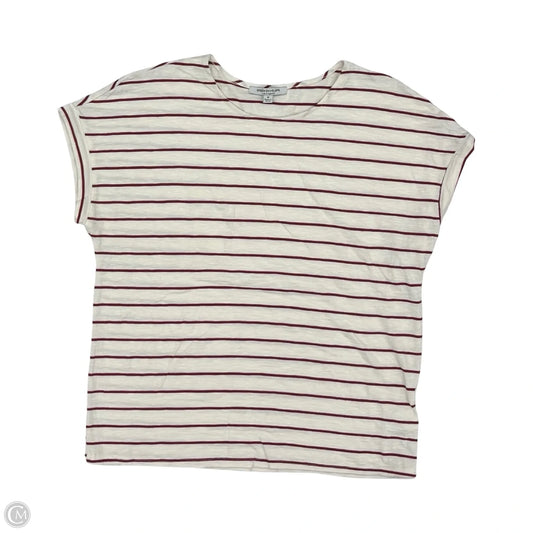 Top Short Sleeve By Green Envelope In Striped Pattern, Size: M