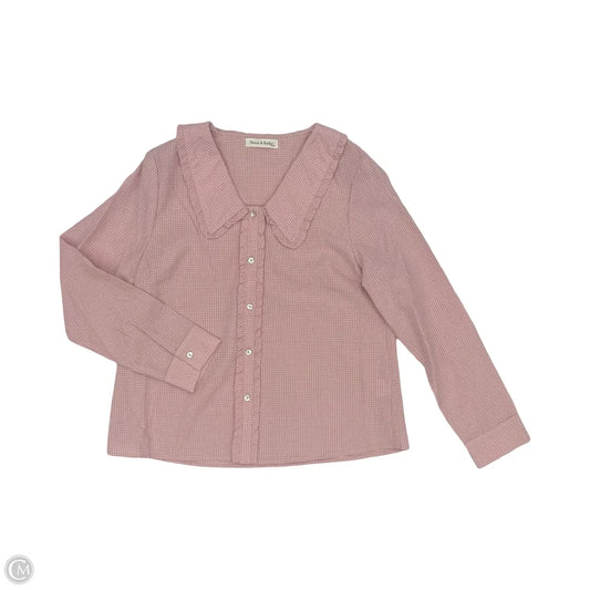 Blouse Long Sleeve By Clothes Mentor In Pink, Size: L