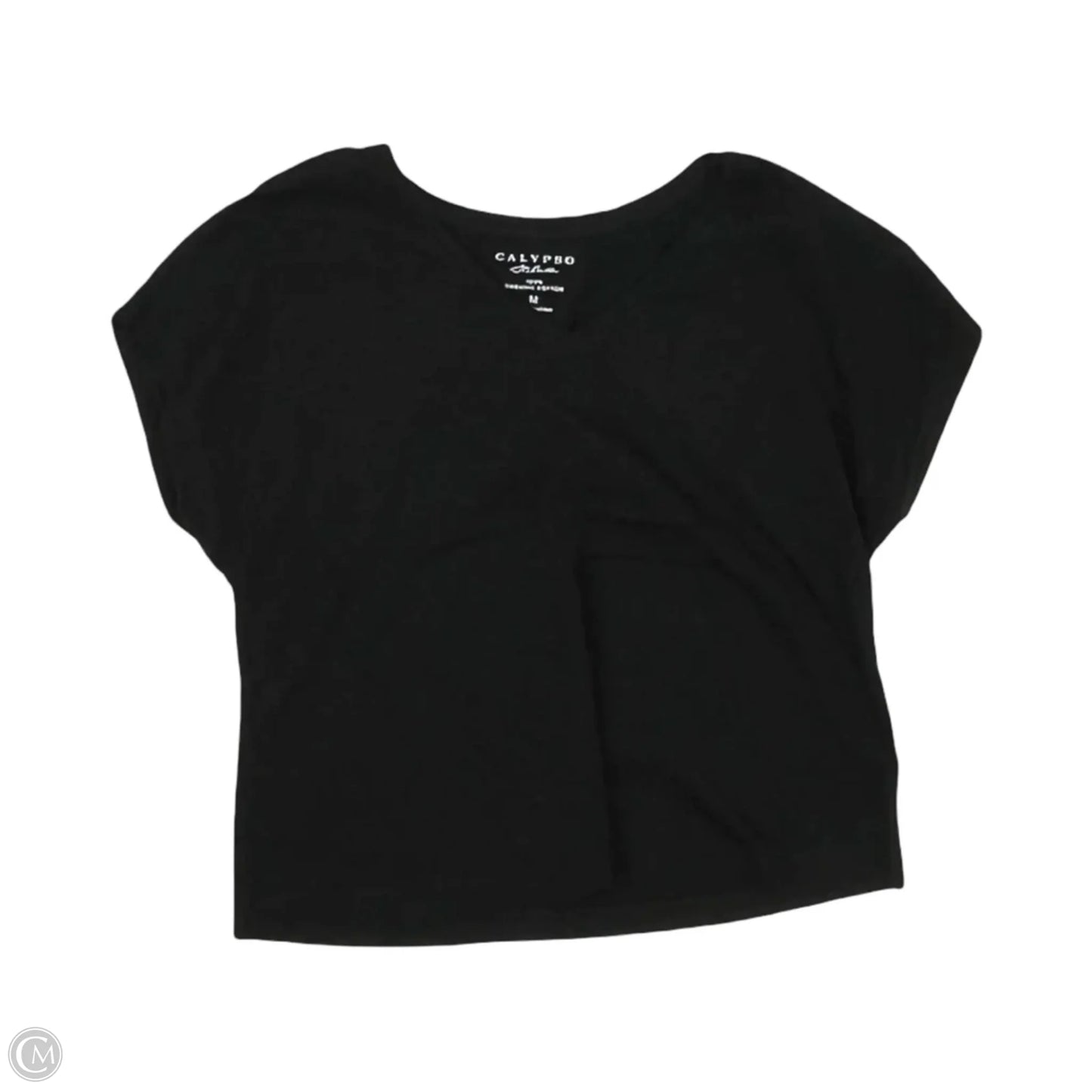 Top Short Sleeve By Calypso St Barth In Black, Size: M