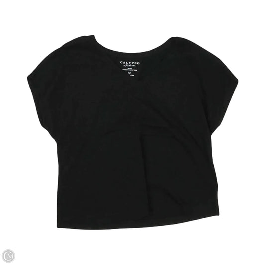 Top Short Sleeve By Calypso St Barth In Black, Size: M