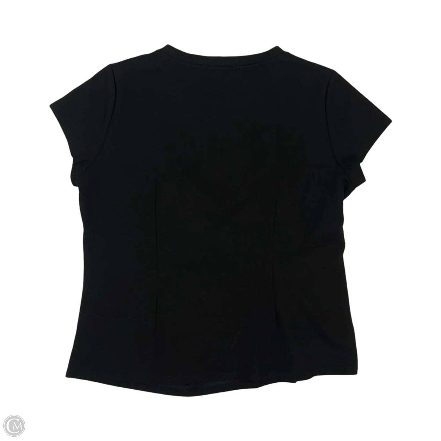 Blouse Short Sleeve By Modern Works In Black, Size: L