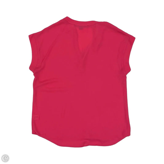 Blouse Short Sleeve By Cynthia Steffe In Pink, Size: M
