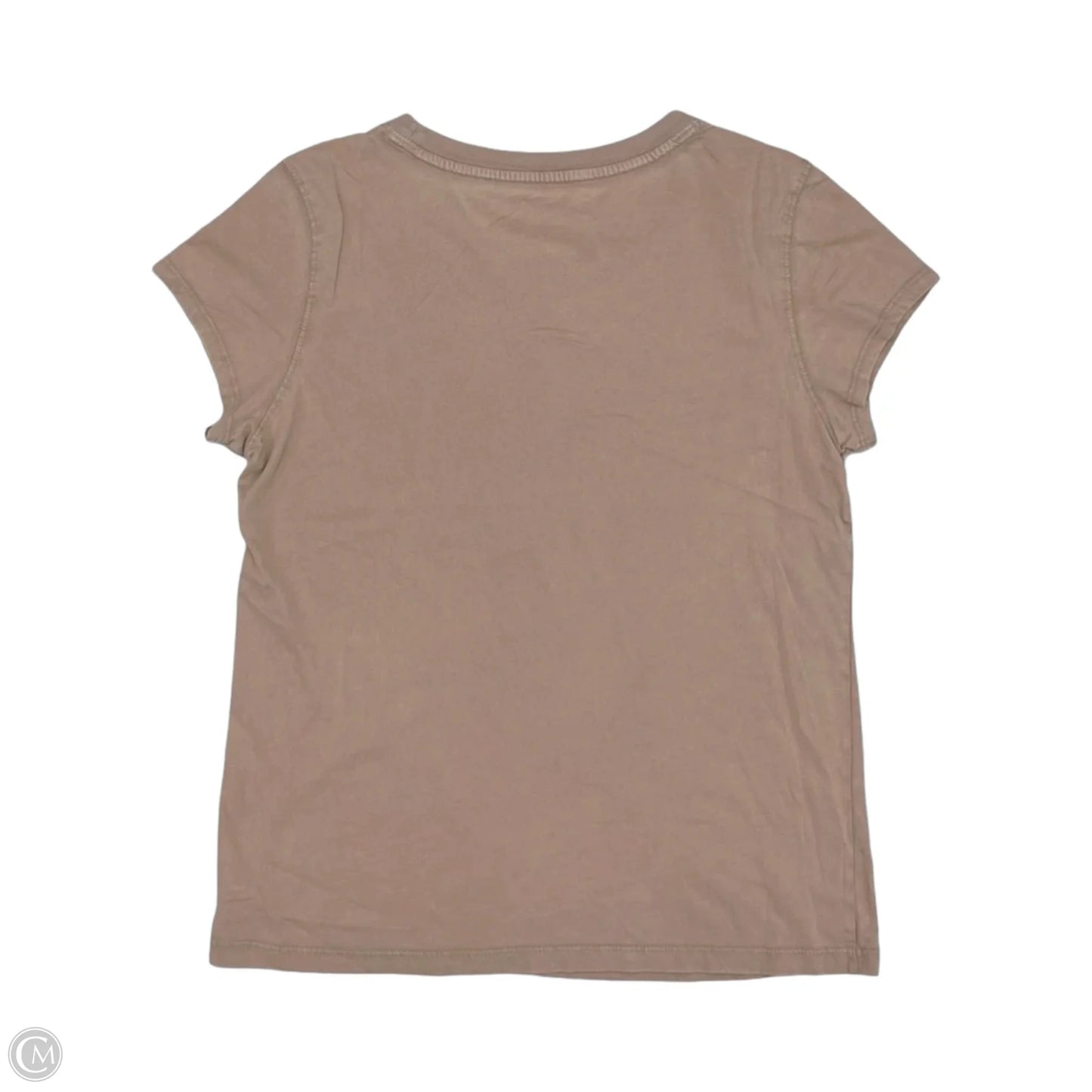 Top Short Sleeve By Universal Thread In Tan, Size: M