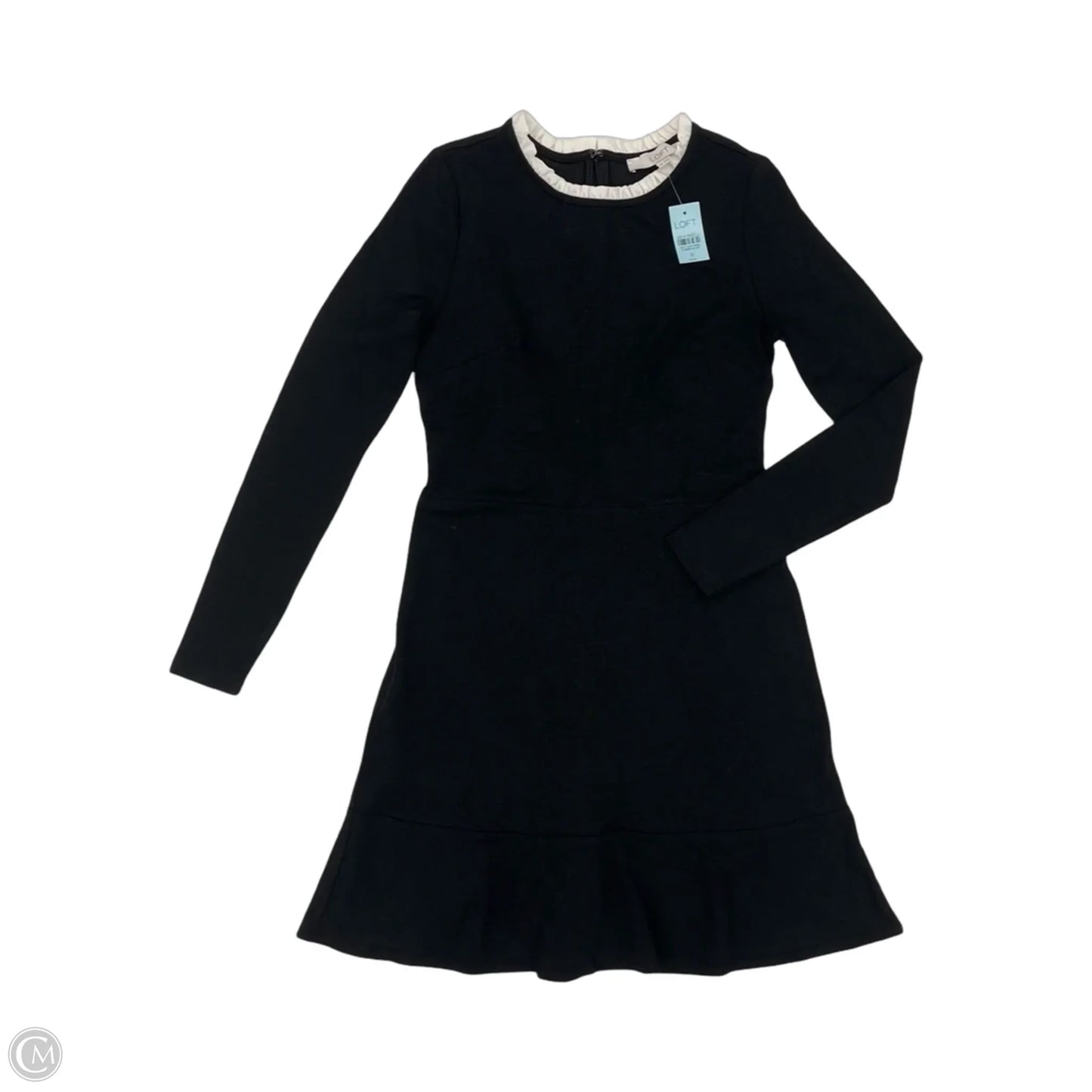 Dress Party Short By Loft In Black & Cream, Size: 0p