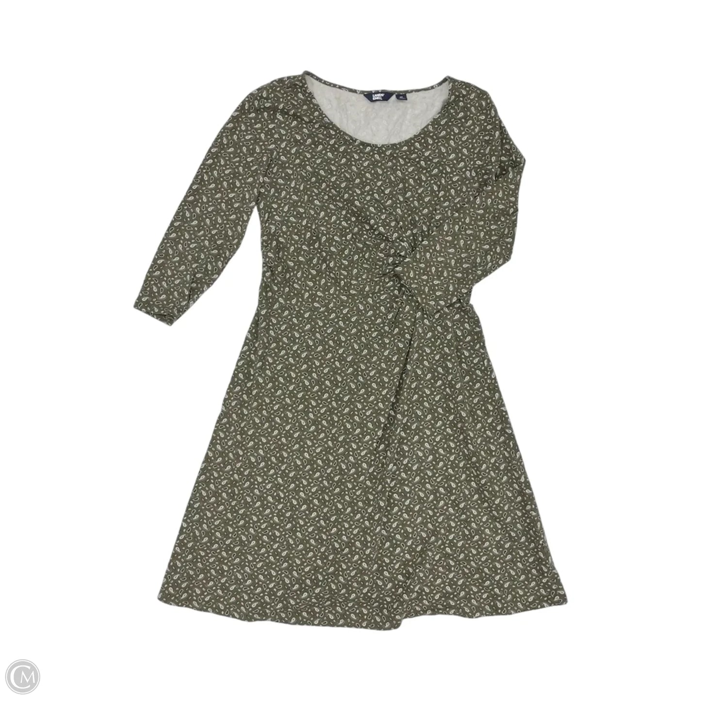 Dress Casual Midi By Lands End In Paisley Print, Size: M