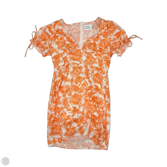 Dress Party Short By Hello Molly In Orange & White, Size: L
