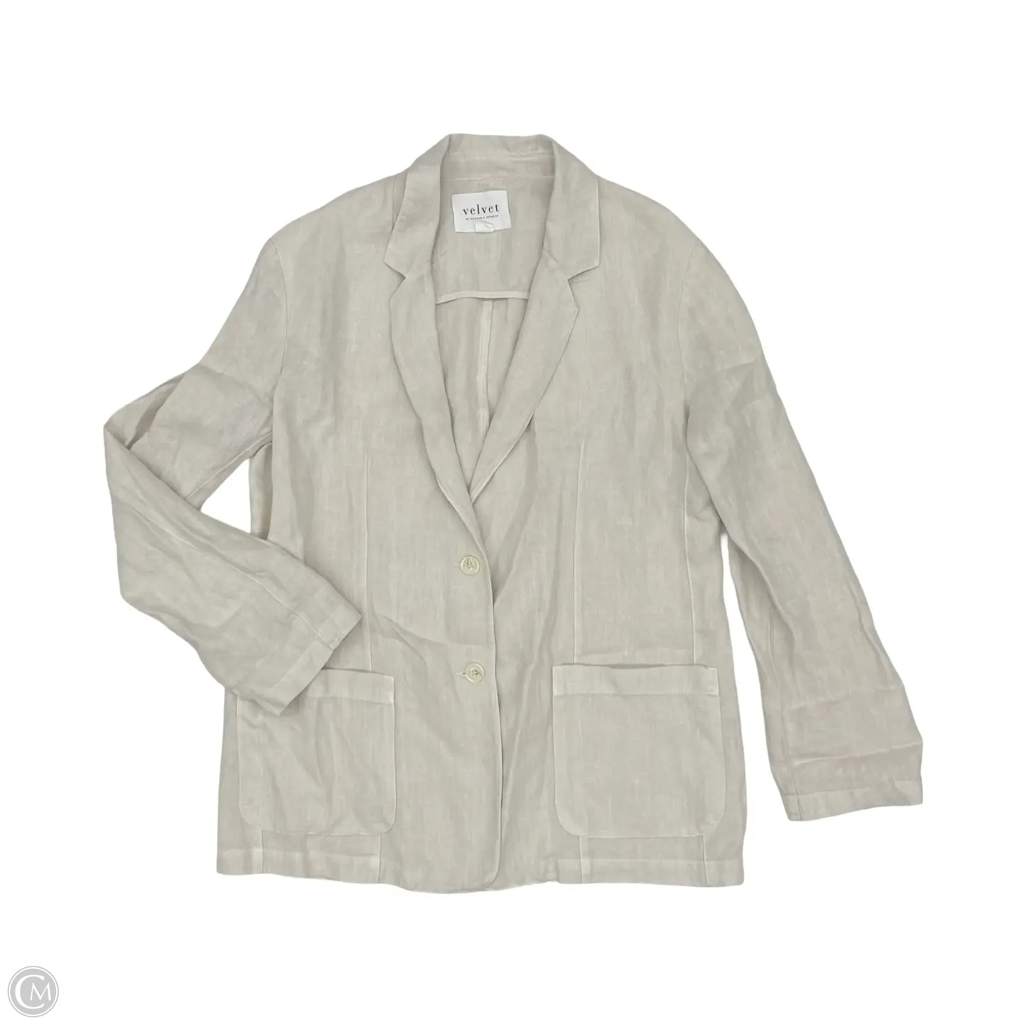 Blazer By Velvet In Tan, Size: M
