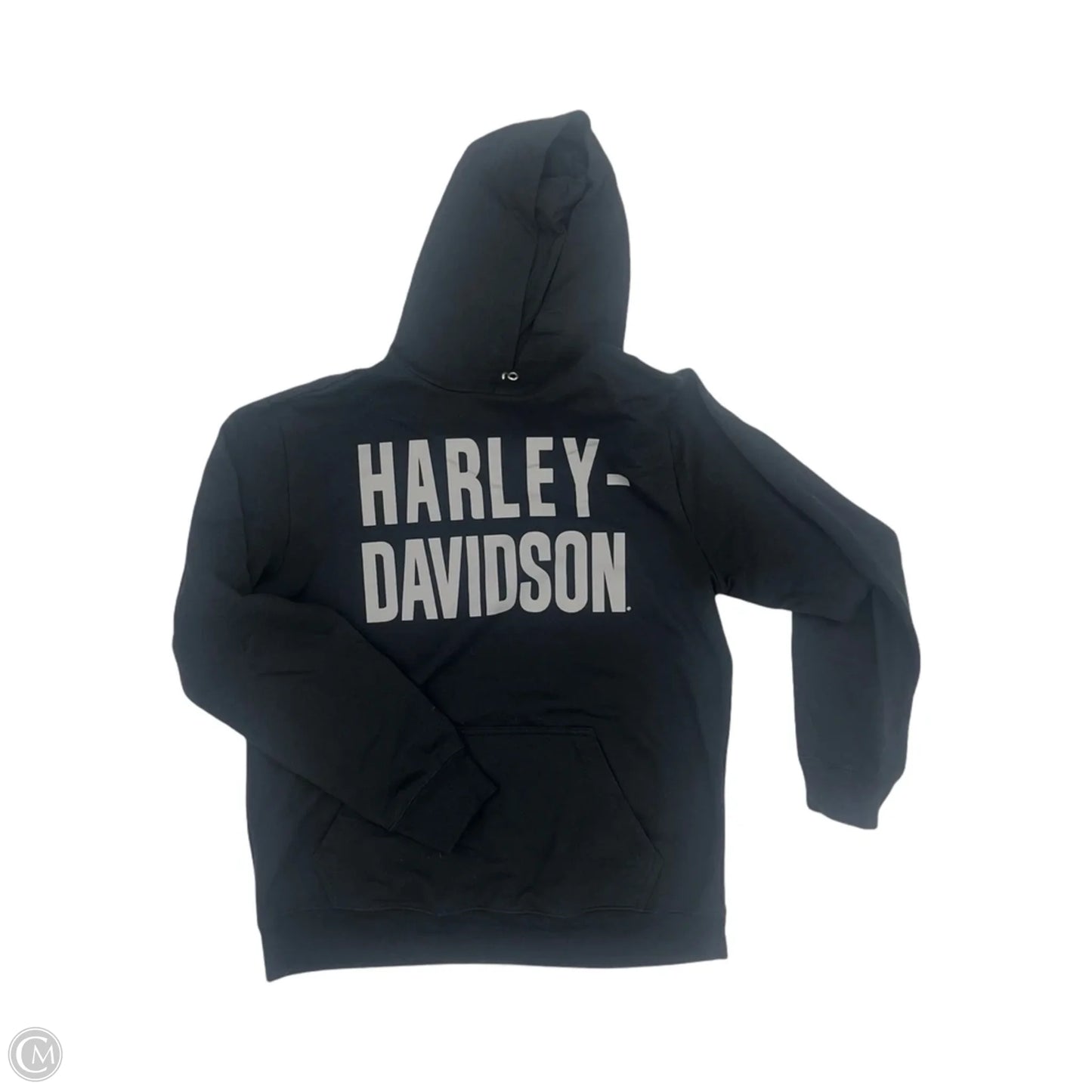 Sweatshirt Hoodie By Harley Davidson In Black, Size: L