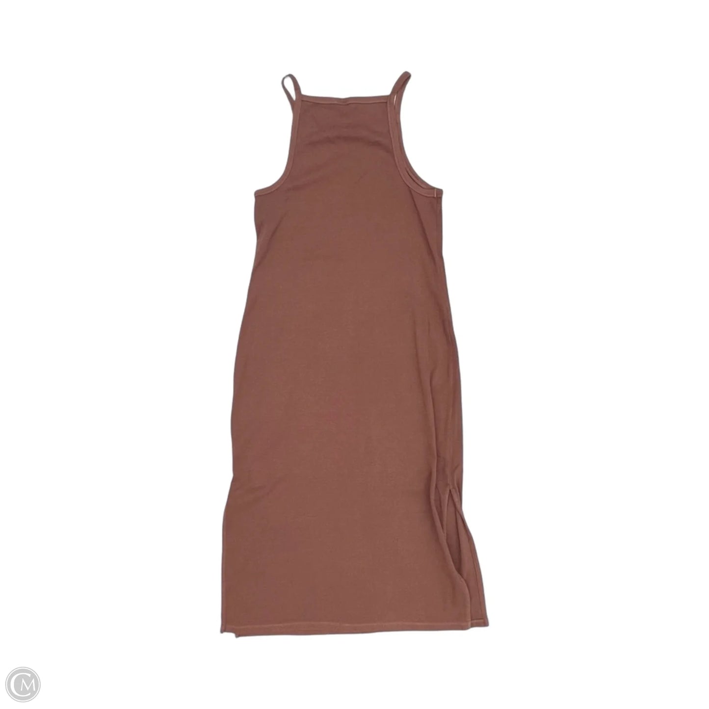 Dress Casual Midi By Old Navy In Brown, Size: Xl