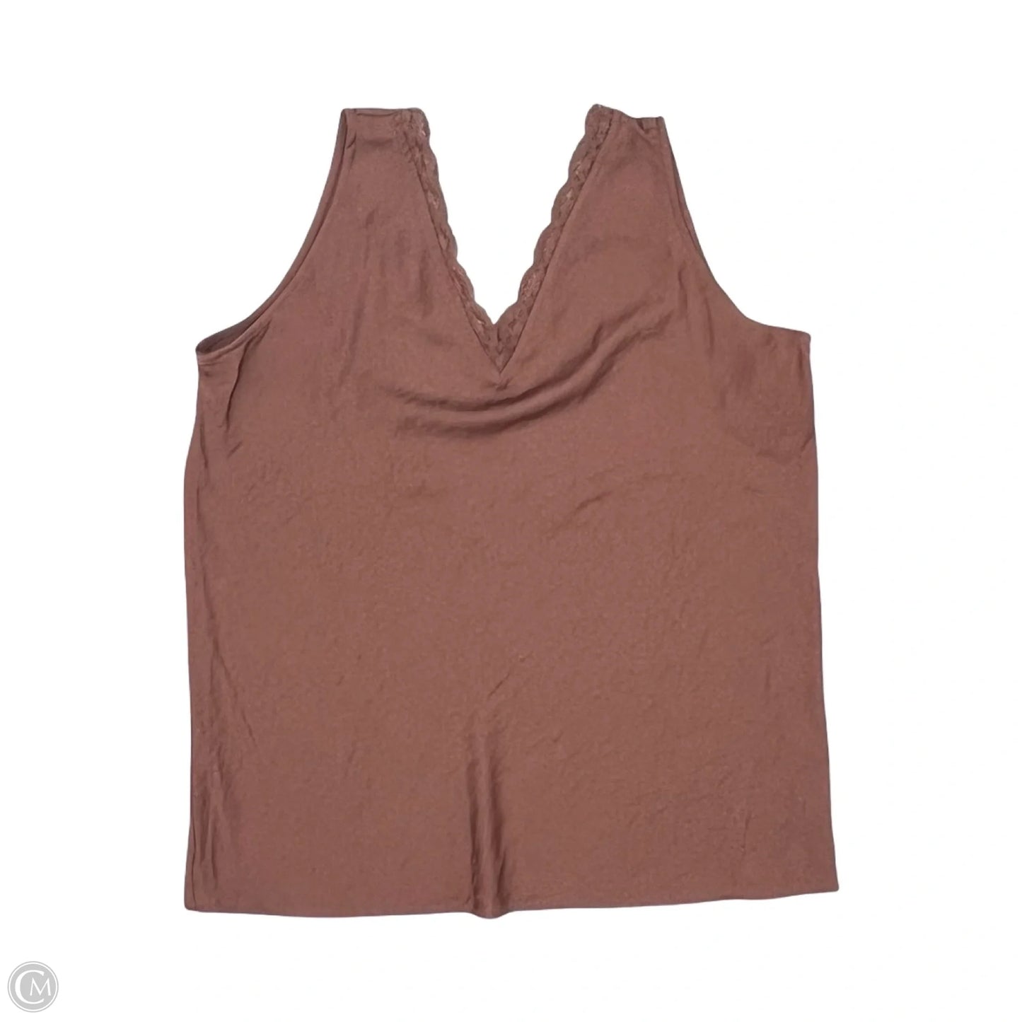 Blouse Sleeveless By Maurices In Brown, Size: L