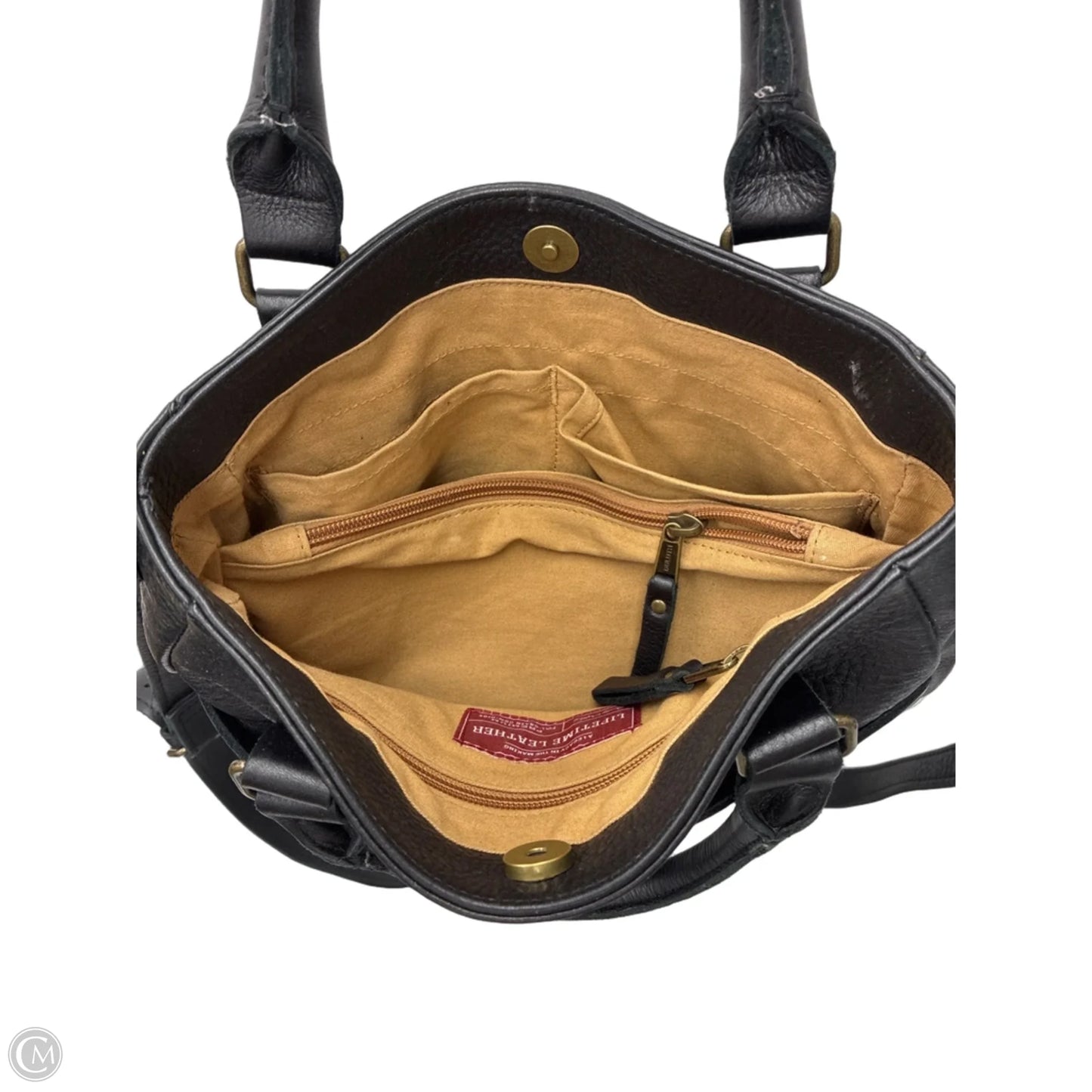 Handbag Leather By Clothes Mentor, Size: Medium
