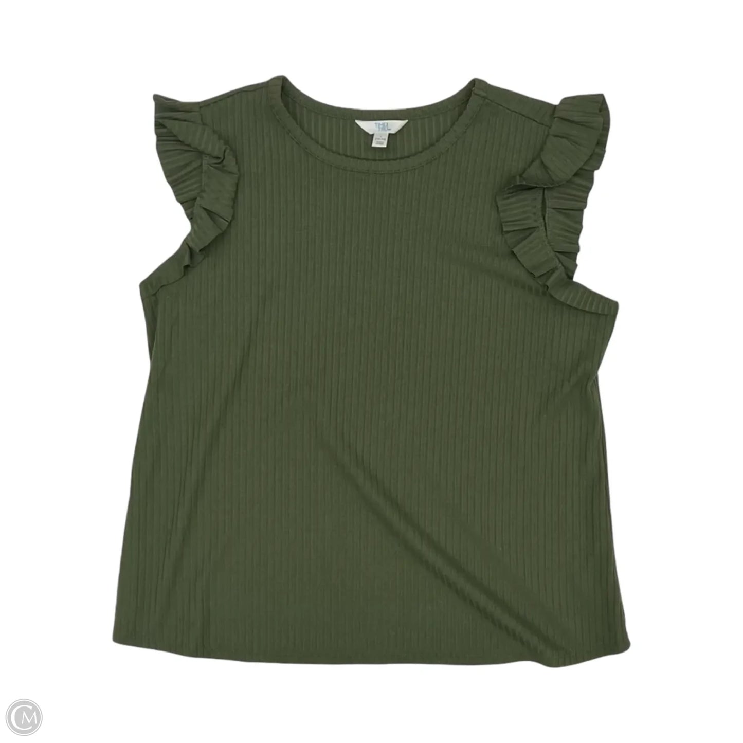 Top Short Sleeve By Time And Tru In Green, Size: L