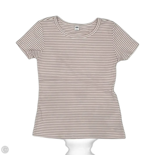 Top Short Sleeve By Old Navy In Striped Pattern, Size: S