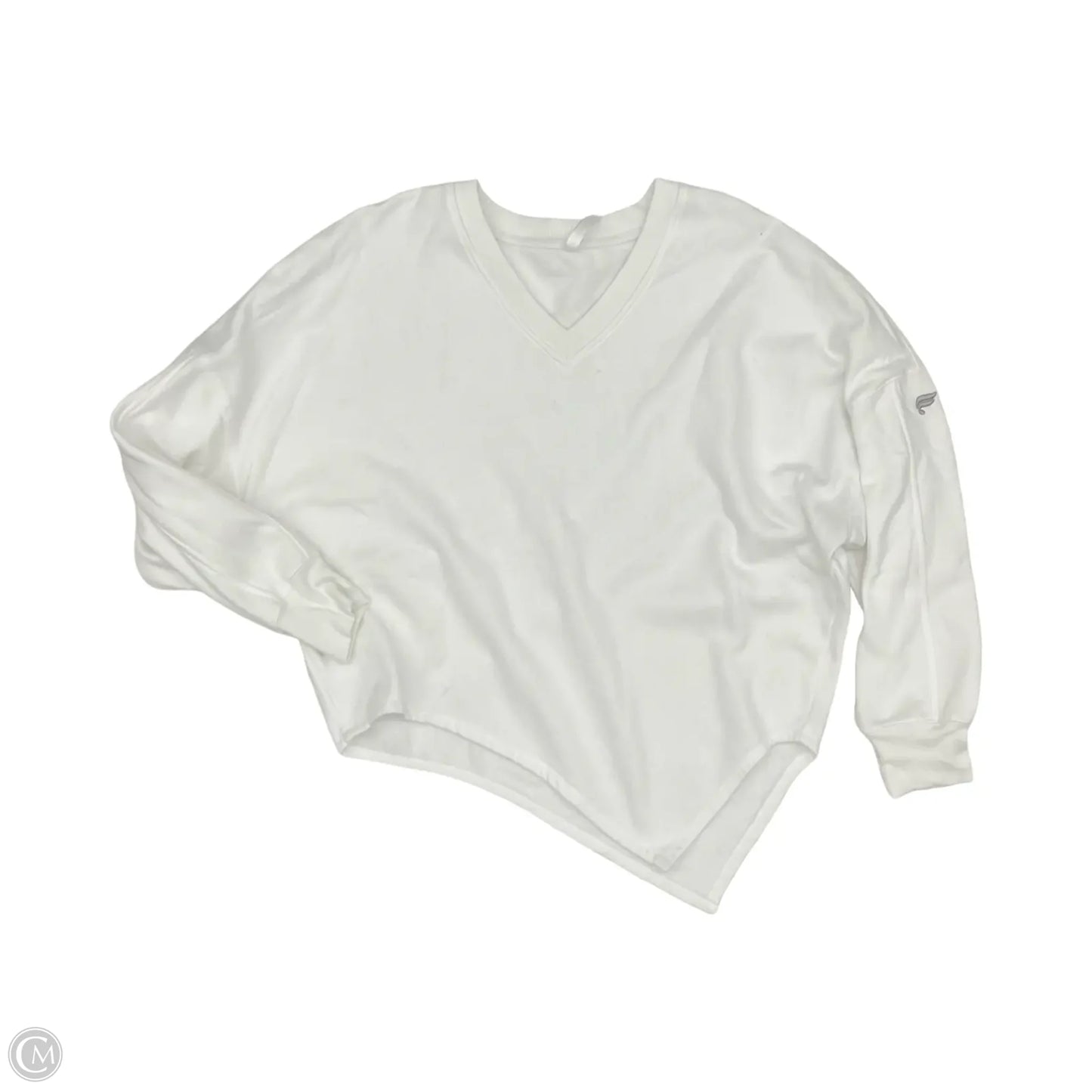 Sweatshirt Crewneck By Fabletics In White, Size: L