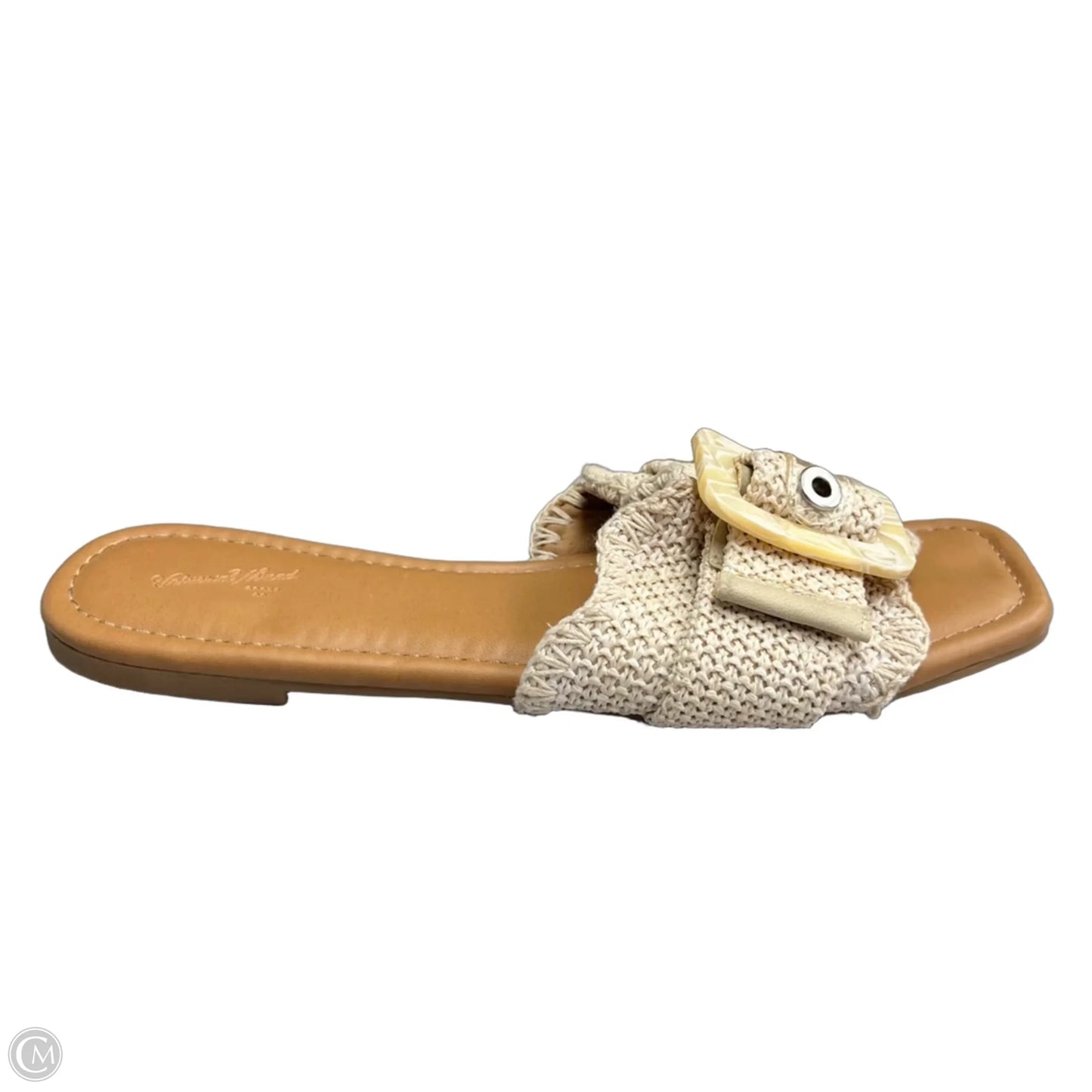 Sandals Flats By Universal Thread In Tan, Size: 9.5