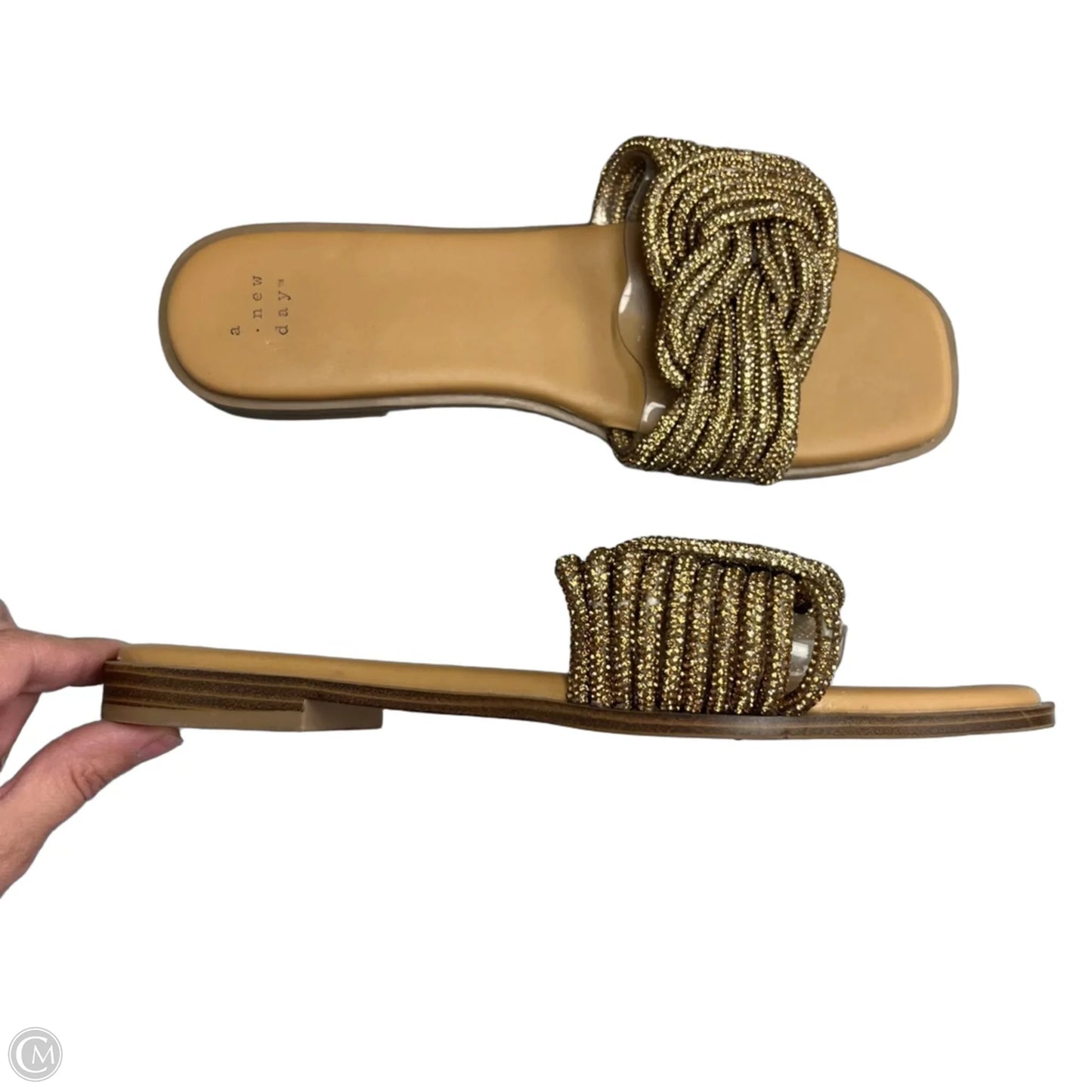 Sandals Flats By A New Day In Gold, Size: 9