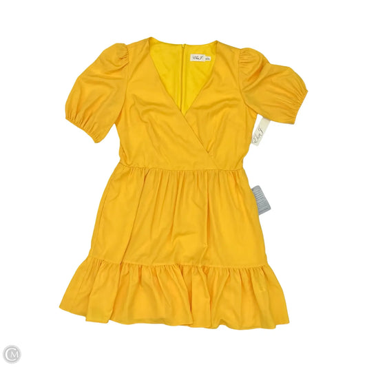 Dress Party Short By Eliza J In Yellow, Size: 12