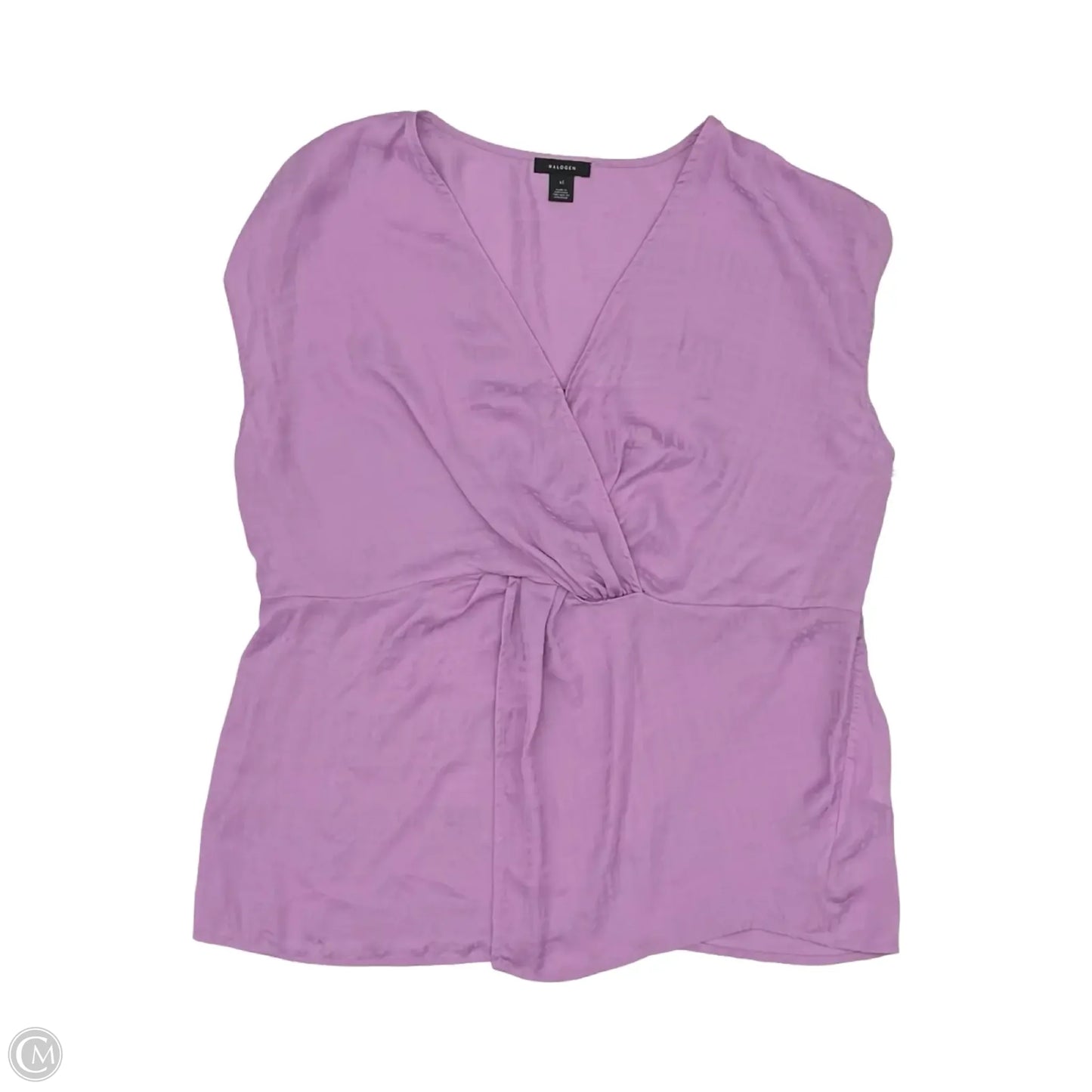 Blouse Sleeveless By Halogen In Purple, Size: 1x