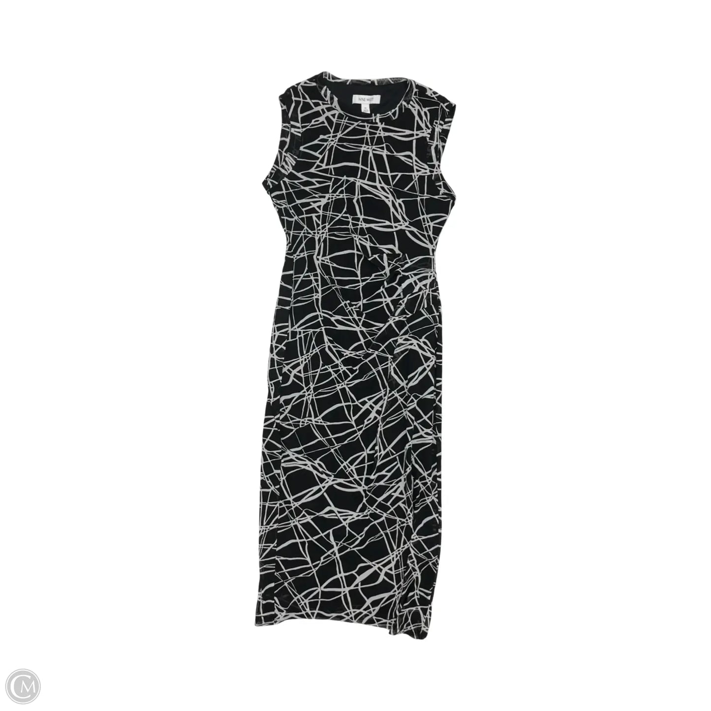Dress Work By Nine West In Black & Cream, Size: Xs