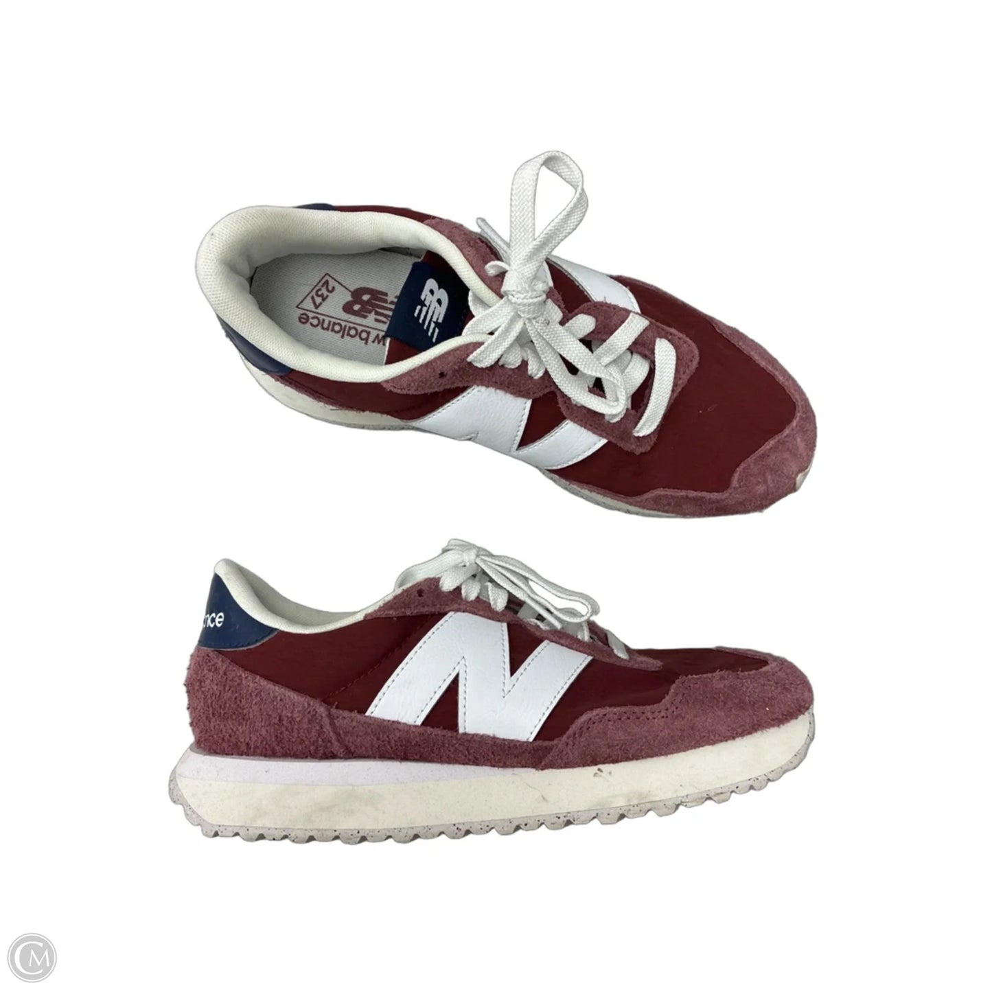 Shoes Sneakers By New Balance In Red & White, Size: 9.5