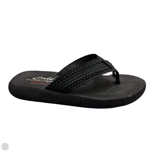 Sandals Flip Flops By Skechers In Black, Size: 7