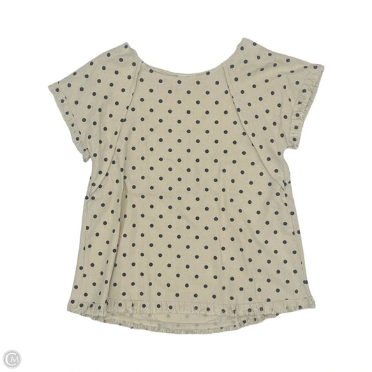 Blouse Short Sleeve By Umgee In Polkadot Pattern, Size: S