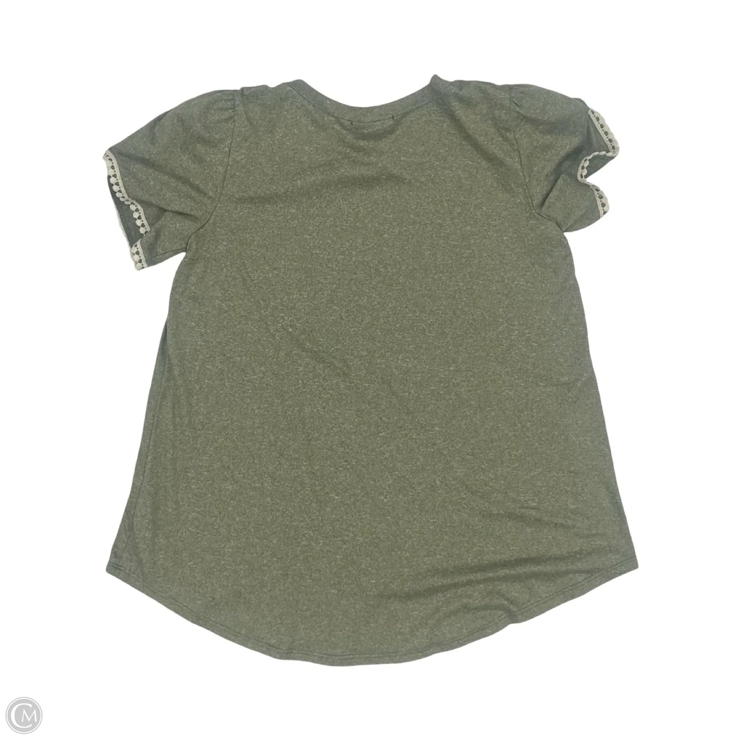Top Short Sleeve By Reborn J In Green, Size: S
