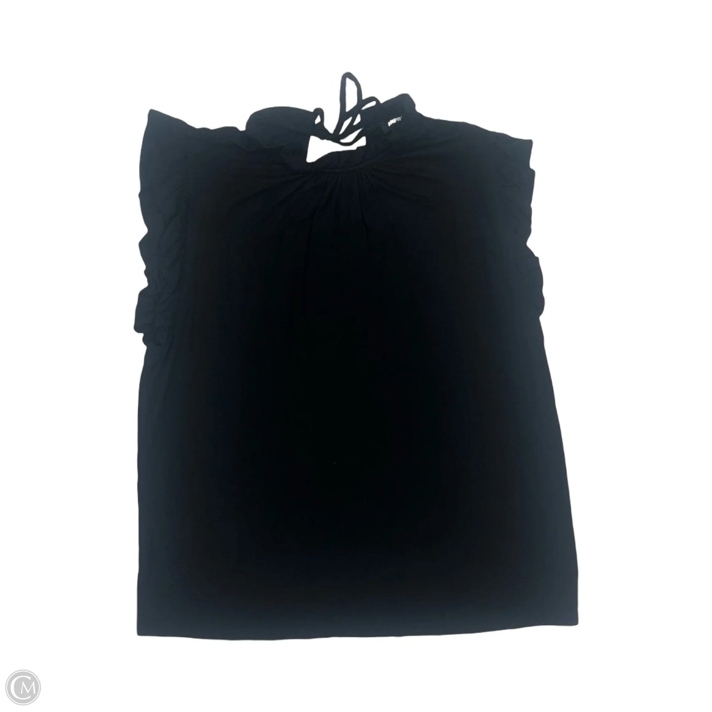 Blouse Short Sleeve By Express In Black, Size: S