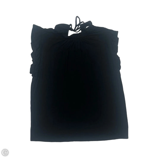 Blouse Short Sleeve By Express In Black, Size: S