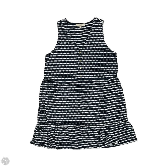 Dress Casual Short By Loft In Blue & Cream, Size: Xl